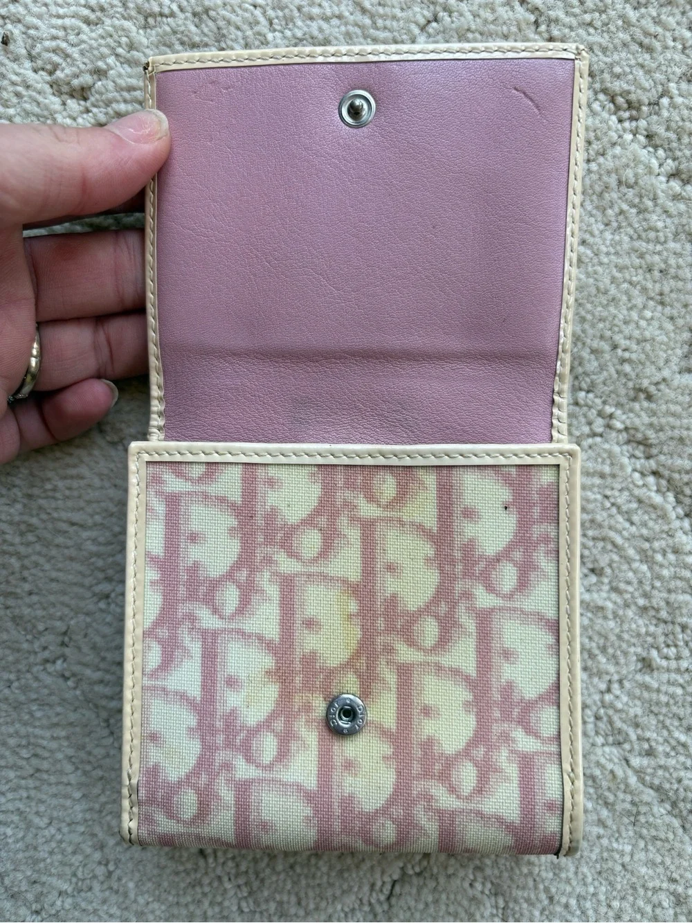 Dior Girly Dior Tri Fold Wallet